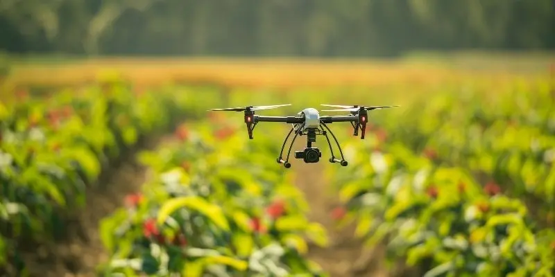 Blue Yellow and Orange Playful Technology in Agriculture Keynote Presentation